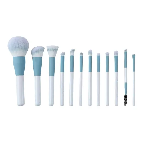 CUCX Небесно-голубой Makeup Brush Набор Мягкий и Дружественный к коже 12 шт упаковка