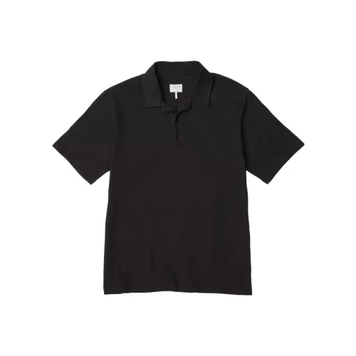 RAG BONE Классический Пламя Поло Мужской Черный