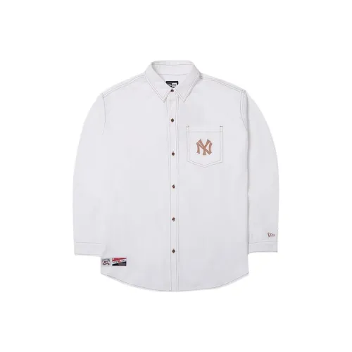 New Era SS24 Рубашка Унисекс Айвори Белый