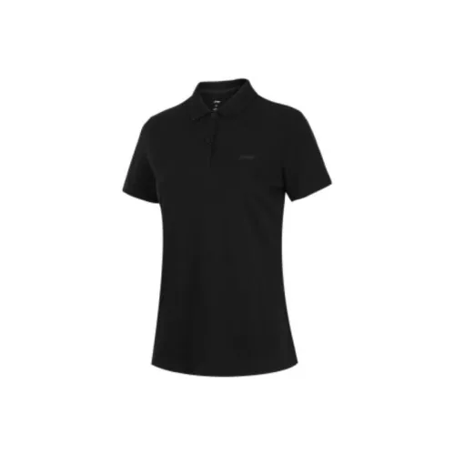 LINING Черное унисекс-поло