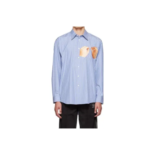 Doublet Синий Унисекс Рубашки