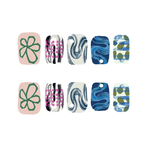 SHITIAN The Рассвет OF Blossoms False Nail Короткий Квадрат Смешанный цвет Однотонный Стиль Instagram