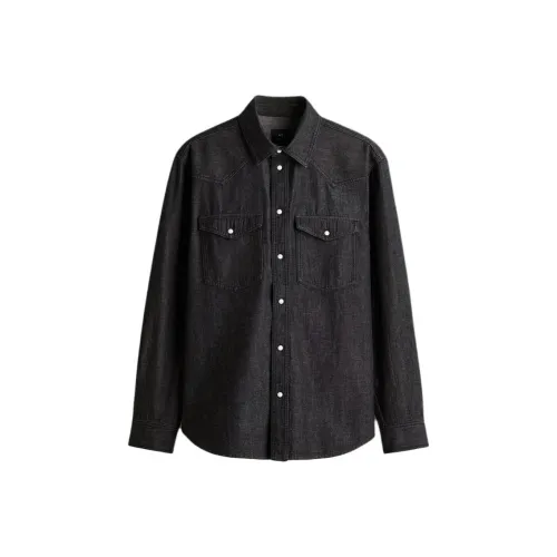 H&M Темно-серые мужские рубашки