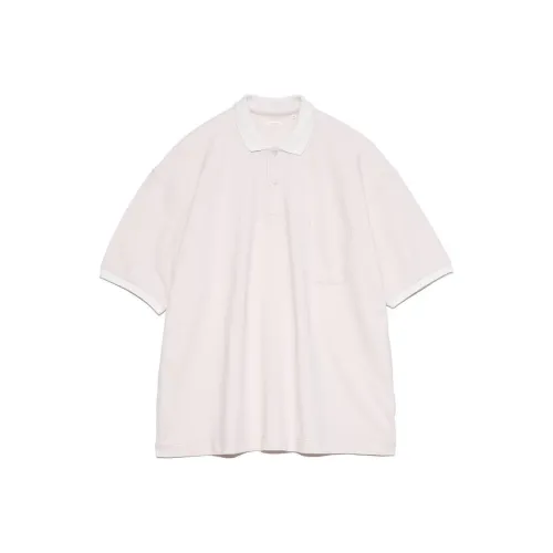 Nanamica SS25 Поло Унисекс Серый Розовый