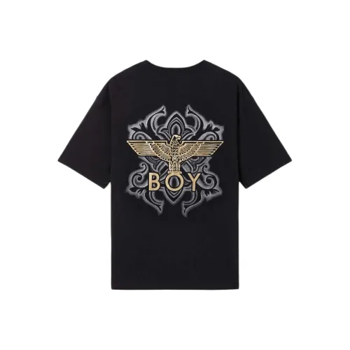 Boy London T-Shirt Унисекс Черный с Золотым Принт