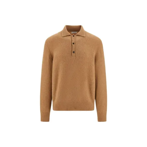 FERRAGAMO FW24 Поло Мужское CAMEL