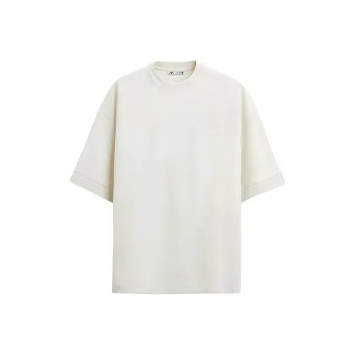 ZARA Морозный Белый Мужские Свитшоты