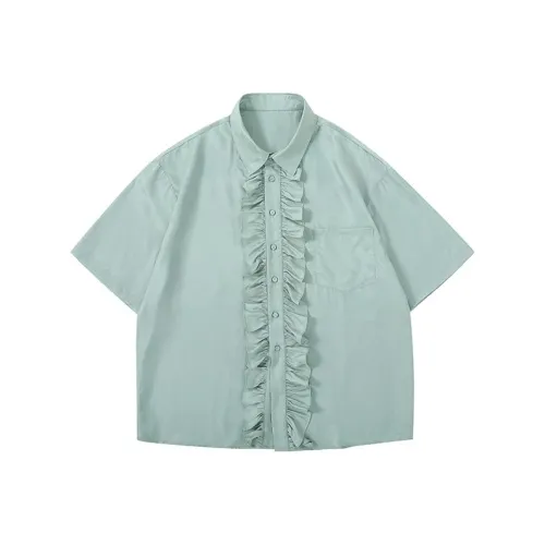 SeminP.ure Светло-зеленая унисекс рубашка