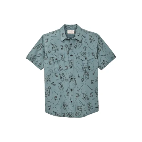 Filson FW24 Рубашка Мужская Синяя Серый