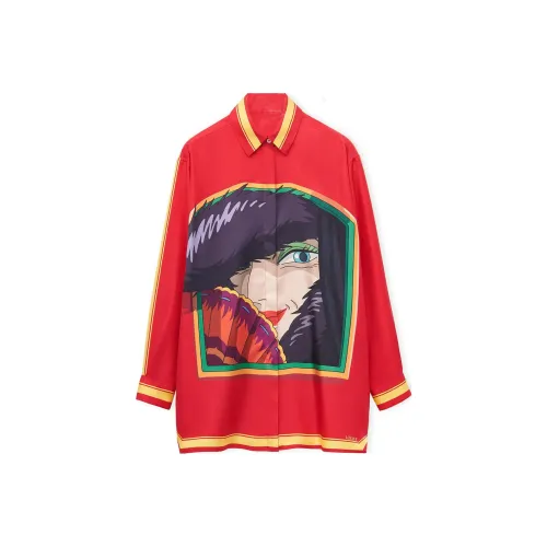 LOEWE x Howl's Moving Castle SS23 Рубашка Унисекс Красная