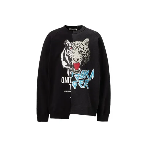 Onitsuka Tiger Свитшот Унисекс Черный Серый