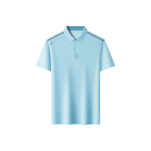 FORTEI Поло Мужское Светло-Синий