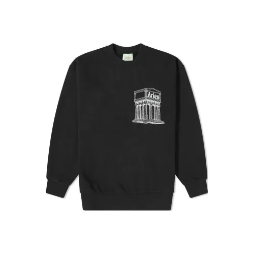 Aries Черные Мужские Свитшоты