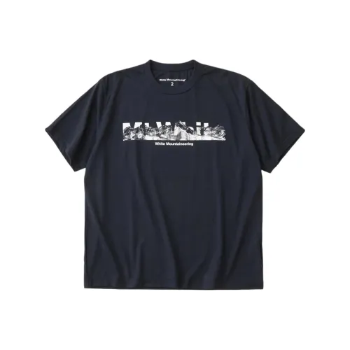 White Mountaineering Темно-синие мужские футболки T