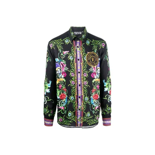 VERSACE JEANS COUTURE Рубашка Мужская Черная