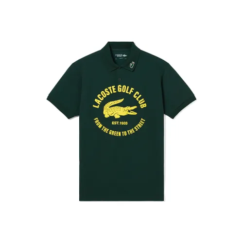Мужская поло LACOSTE Collaboration темно-зеленый