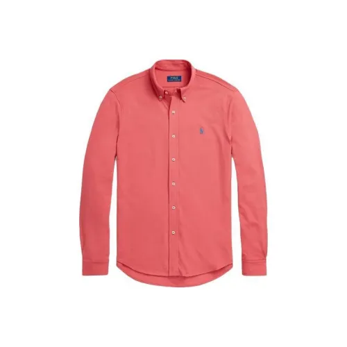 Polo Ralph Lauren Рубашка Мужская Светло-Красная