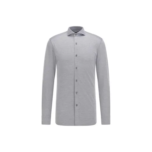 Hugo Boss Серые Мужские Рубашки
