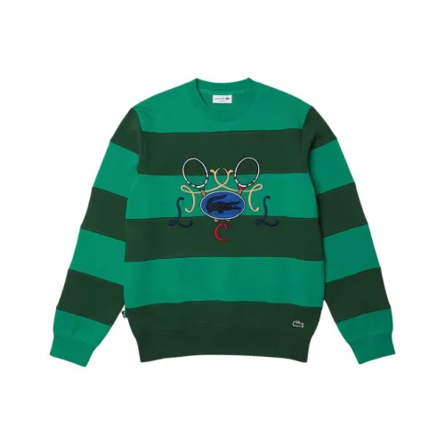Зеленые мужские свитшоты LACOSTE Collaboration