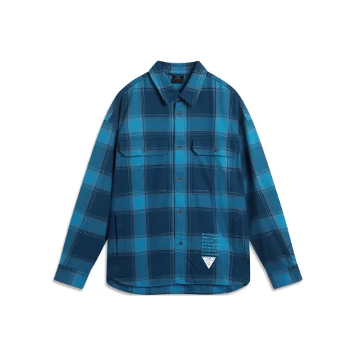 Подкладка Рубашка Мужская Перо Crown Blue Rain Штора Blue Sea Soul Синий