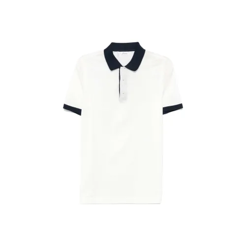 Brioni Белая Мужская Рубашка Поло