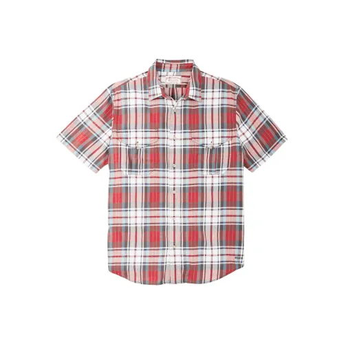 Filson FW24 Рубашка Мужская Красная Синяя