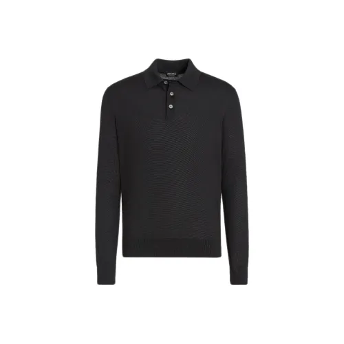 Ermenegildo Zegna Черная мужская поло