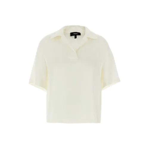 THEORY SS25 Поло Мужское Белое