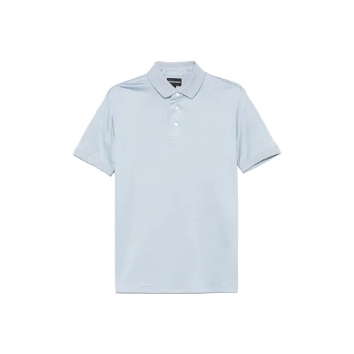 EMPORIO ARMANI Поло Мужское Прозрачный Синий