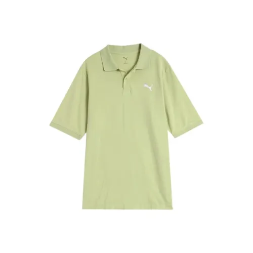 PUMA ESSPIQUE SS25 Поло Мужское Фисташково-зеленый