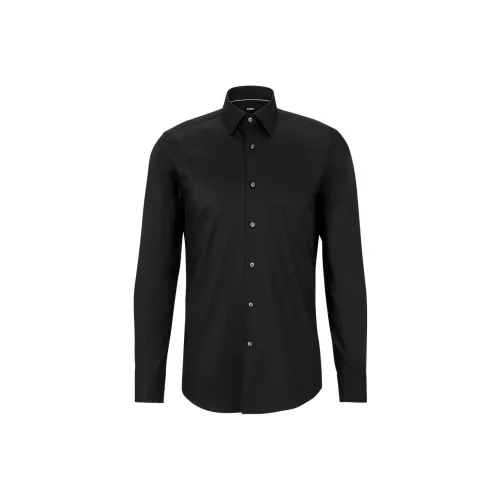 Hugo Boss Мужские Черные Рубашки