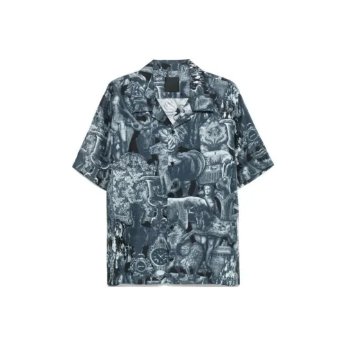 GIVENCHY Мужские Синие Рубашки