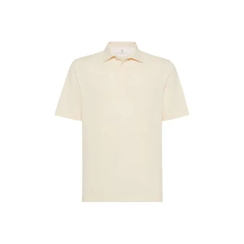 BRUNELLO CUCINELLI Light Beige Мужская Поло