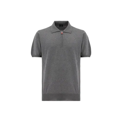 KITON Мужская поло серого цвета