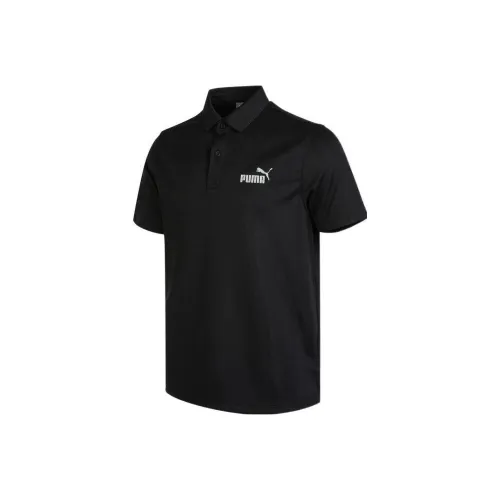 PUMA Мужская поло рубашка черного цвета