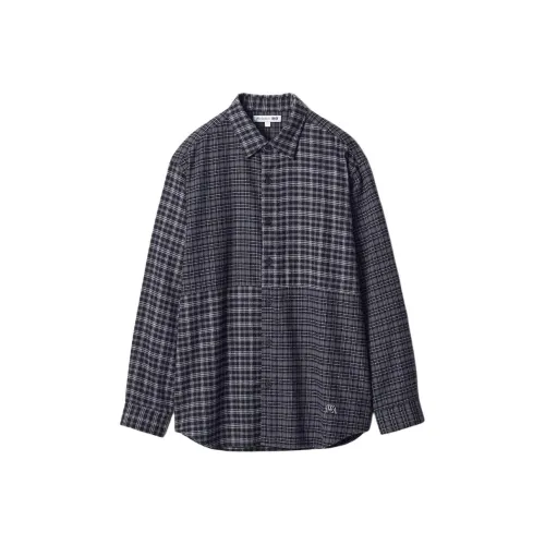 UNIQLO JWANDERSON Co Бренд 08 Темно-серый Унисекс Рубашки