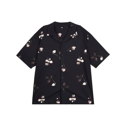 UNIQLO Черные Унисекс Рубашки