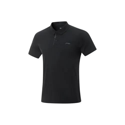 LINING Fitness Series Поло Мужское Черное