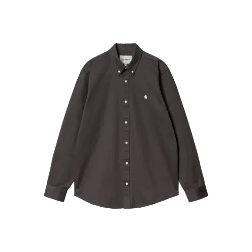 Carhartt WIP SS24 L S Madison Рубашка Мужская Charcoal