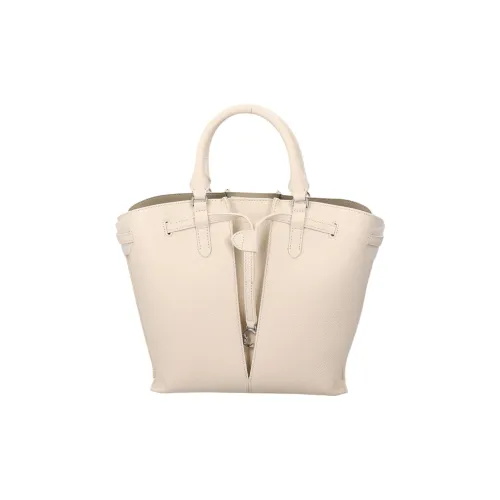 COCCINELLE Нубук Кожа Ведрообразная Сумка Плечевая Сумка Женская Белая