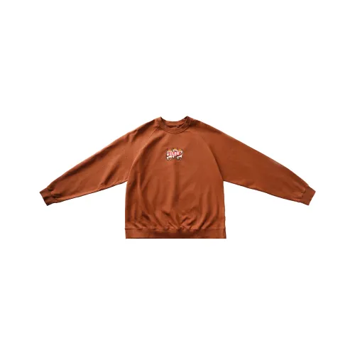 CLOR Коричневый Унисекс Свитшоты