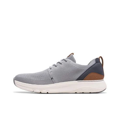 Clarks Мужская повседневная обувь, низкий топ, светло-серый, 261819837, мужской