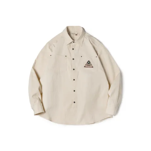 MADEN Экрю Мужские Рубашки