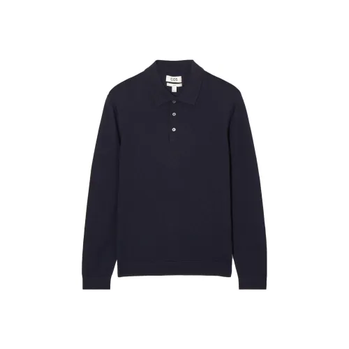 COS Темно-синий Синий Мужская Рубашка-Поло