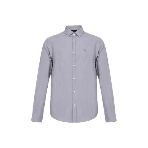 EMPORIO ARMANI SS22 Рубашка Мужская Светло-Серый