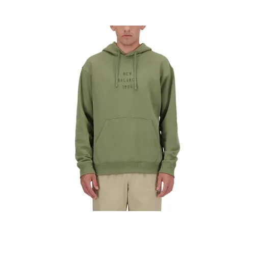 New Balance Graphic Iconic Collegiate Graphic Толстовка Мужская Темный цвет Перидоты