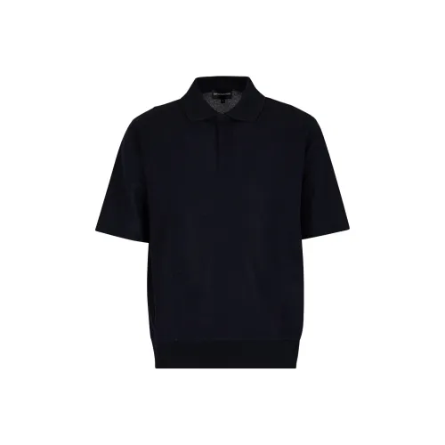 EMPORIO ARMANI SS23 Поло Мужское Морской Синий