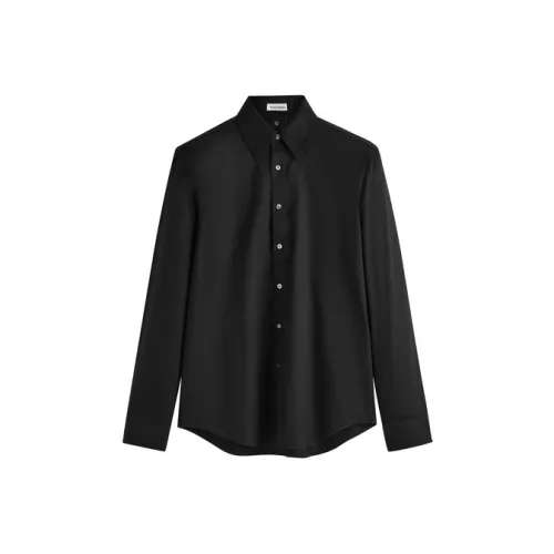 PEACEBIRD MEN Черный 1 Slim Fit Мужская Рубашка