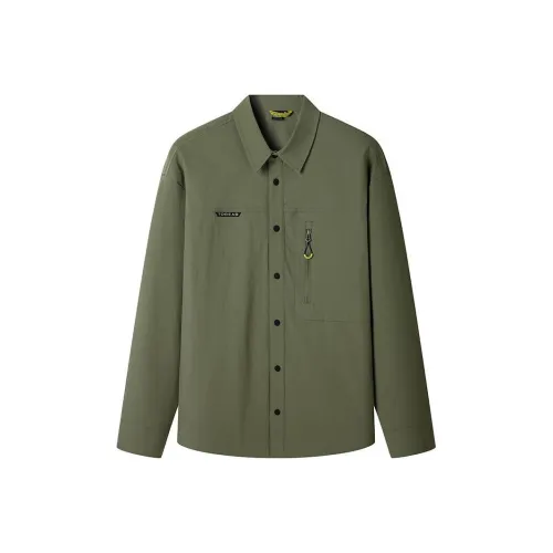TOREAD Армейский зеленый Мужские рубашки