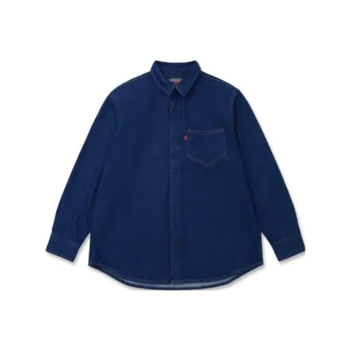 Levis Blue Men's Shirts Левис Синие Мужские Рубашки